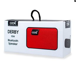 Altavoz bluetooth cool derby rojo 10w Altavoz bluetooth cool derby rojo 10w