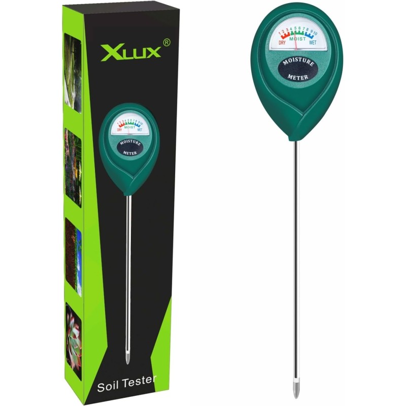 XLUX medidor humedad plantas, higrómetro de suelo