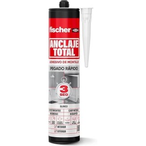 fischer Anclaje Total | Adhesivo de Montaje Híbrido | Agarre en 3 s & Curado 24–48 h