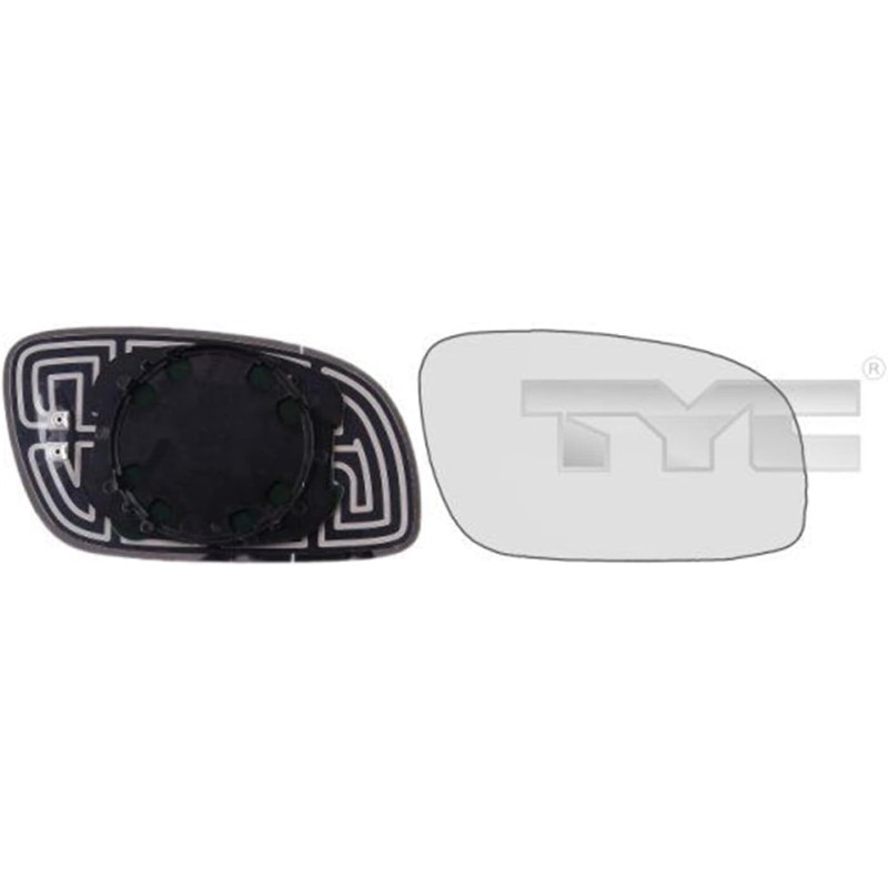 TYC 337-0165-1 Cristal de espejo retrovisor exterior convexo