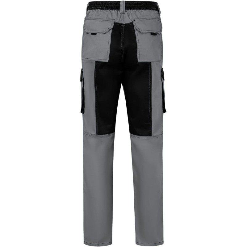 VELILLA 103020B; Pantalón Bicolor Multibolsillos; Color Gris y Negro; Talla 48