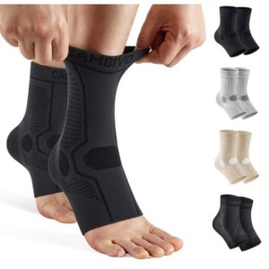 1 par de tirantes para hombres Mujeres Calcetines de compresión Foot Pain Negro XL