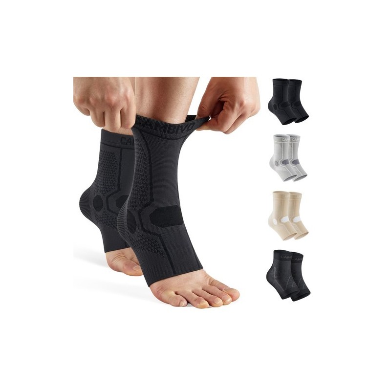 1 par de tirantes para hombres Mujeres Calcetines de compresión Foot Pain Negro XL