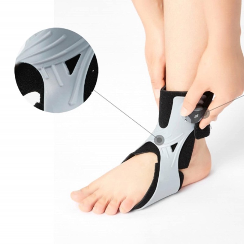 Fyearfly Ortesis De Tobillo Y Pie Con Soporte Para Caída Del Pie, Hebilla Giratoria Ajustable