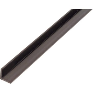 Alberts 485078 Perfil de ángulo, Plástico, negro, 1000 x 30 x 30 mm