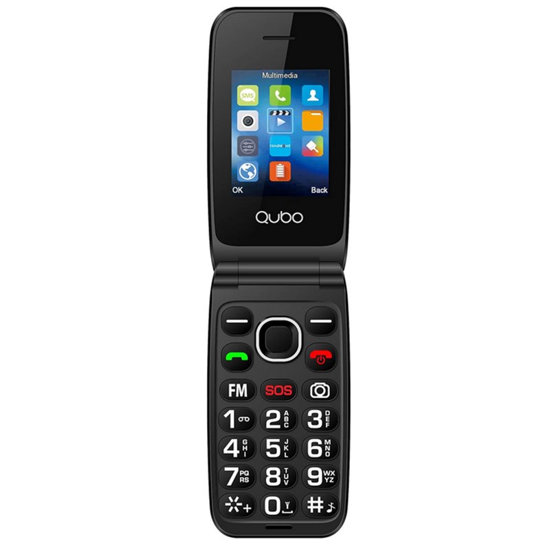 Telefono Para personas Mayores ,Con Tapa Qubo Neonw Telefono Para personas Mayores ,Con Tapa Qubo Neonw