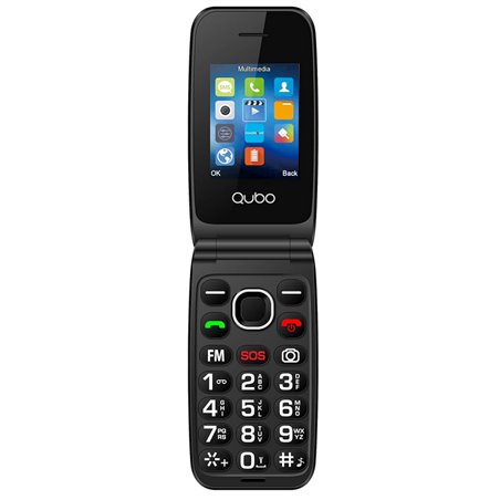 Telefono  Para personas Mayores ,Con Tapa Qubo Neonw