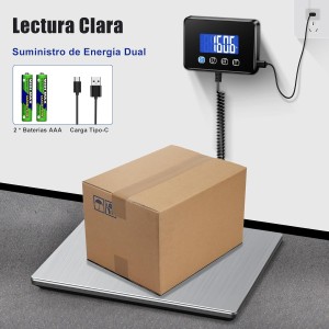 Bascula Industrial, Bascula Maletas Viaje de 300kg/20g con Función de Retención/Tara