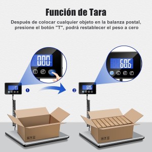 Bascula Industrial, Bascula Maletas Viaje de 300kg/20g con Función de Retención/Tara