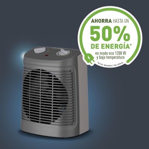 Rowenta Comfort Compact - Calefactor bajo consumo 2000 W, 2 velocidades