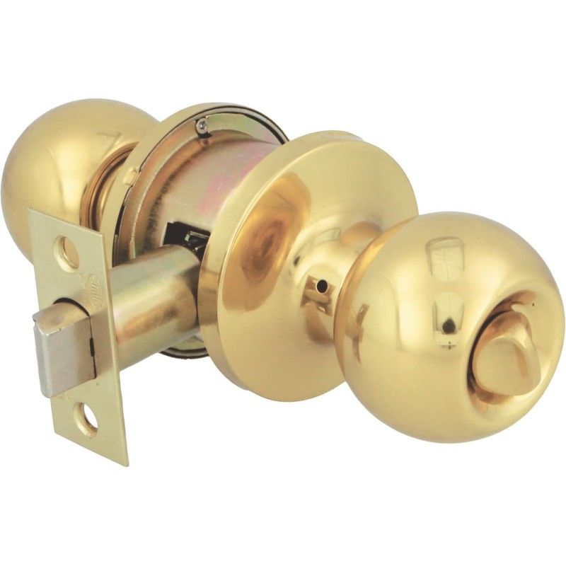 Amig - Juego de pomos tipo bola, Sistema de Emergencia Exterior y Condena Interior, Picaporte de entrada 60/70 mm