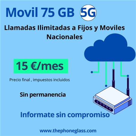 LINEA MOVIL 75 GB