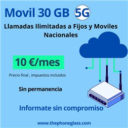 LINEA MOVIL 30 GB