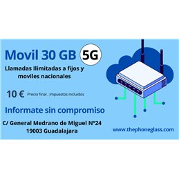 LINEA MOVIL 30 GB