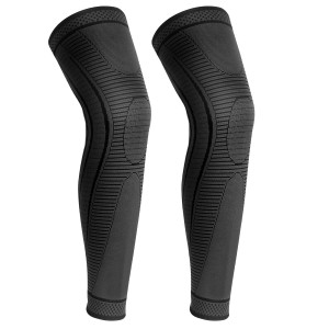 Rodillera de Compresión de Pierna Completa Rodilleras Largas Con Silicona Antideslizante.TALLA M