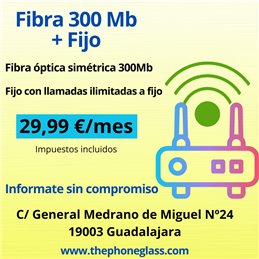 FIBRA 300 Mb + FIJO FIBRA 300 Mb + FIJO