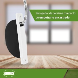 Amig - Recogedor para Persianas Compacto de Empotrar o Encastrado