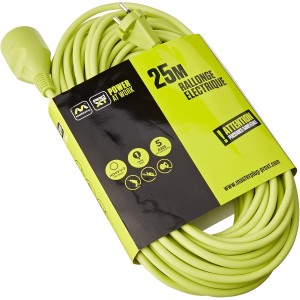 Masterplug EXF25162G1-PX - Alargador eléctrico (220 V, 25 m), Color Verde