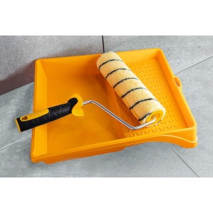 Hardy Working Tools - Kit de Pintura: Rodillo 25 cm Ø48 mm con Mango Bimaterial + Bandeja