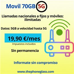 LINEA MOVIL 70 GB