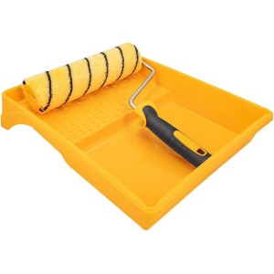 Hardy Working Tools - Kit de Pintura: Rodillo 25 cm Ø48 mm con Mango Bimaterial + Bandeja