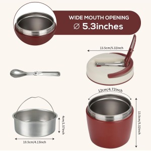 Romon Termo para Comida 1200 ml, Recipiente Térmico
