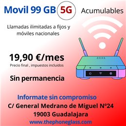 LINEA MOVIL 99 GB