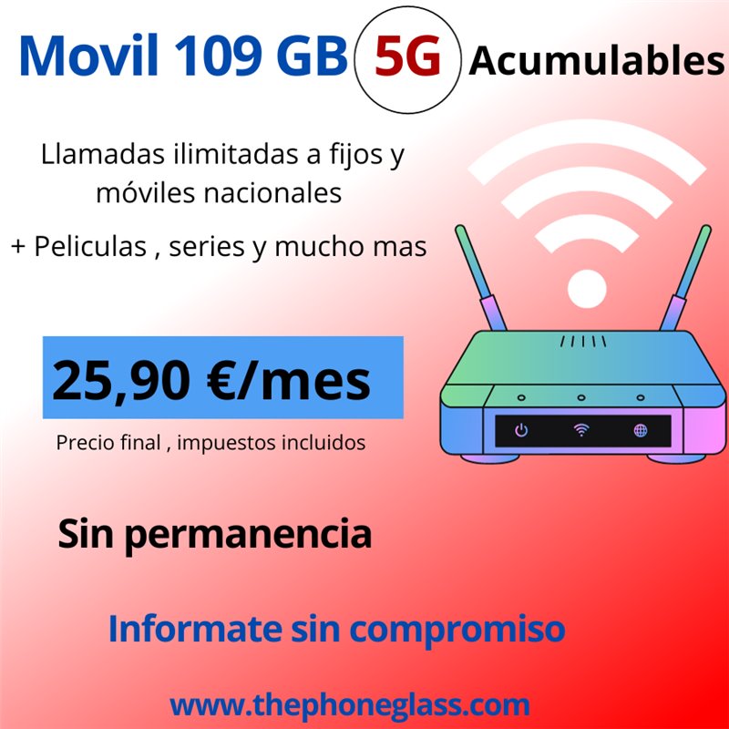 LINEA MOVIL 109 GB