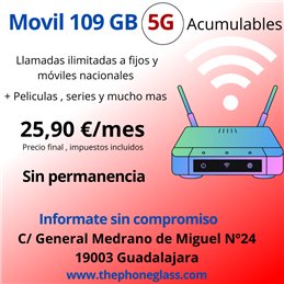 LINEA MOVIL 109 GB