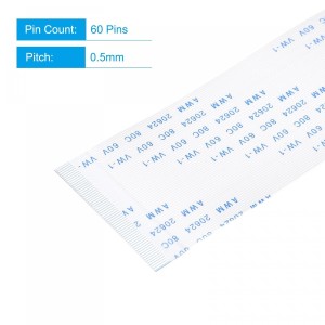 sourcing map FFC FPC - Cable flexible plano de 60 pines, paso de 0,5 mm, 200 mm de largo