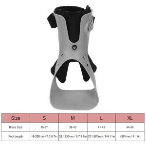 Fyearfly Ortesis De Tobillo Y Pie Con Soporte Para Caída Del Pie, Hebilla Giratoria Ajustable