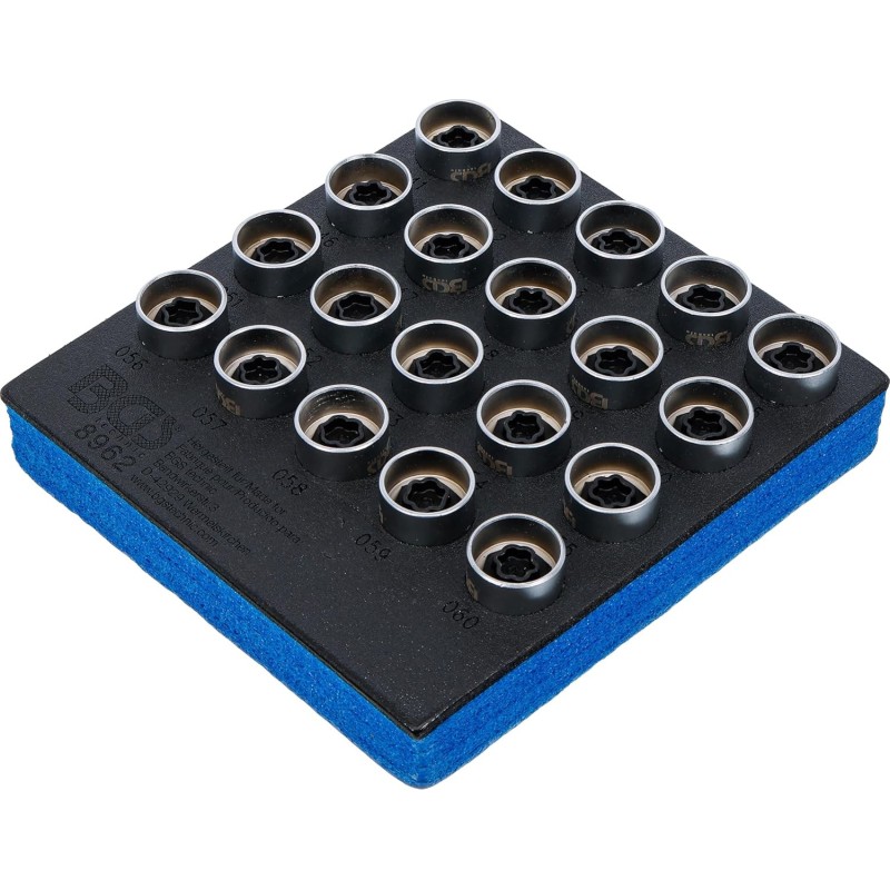 BGS 8962 | Bandeja para carro 1/6: Juego para tuercas de ruedas de BMW