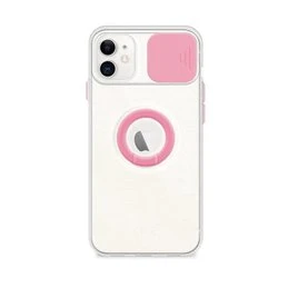 Funda iPhone 11 Transparente con Anilla y Cubre Cámara