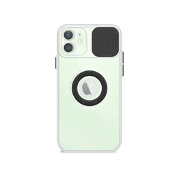 Funda iPhone 12 Mini Transparente con Anilla y Cubre