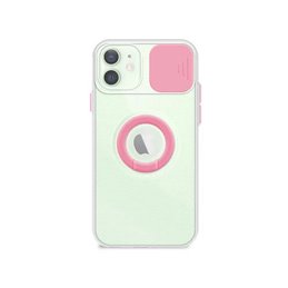 Funda iPhone 12 Mini Transparente con Anilla y Cubre Funda iPhone 12 Mini Transparente con Anilla y Cubre