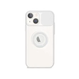 Funda iPhone 13 Mini Transparente con Anilla y Cubre Cámara