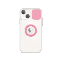 Funda iPhone 13 Mini Transparente con Anilla y Cubre Cámara Funda iPhone 13 Mini Transparente con Anilla y Cubre Cámara