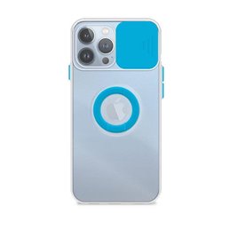 Funda  Apple iPhone 13 Pro Max Transparente con Anilla y Cubre Cámara