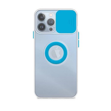 Funda  Apple iPhone 13 Pro Max Transparente con Anilla y Cubre Cámara