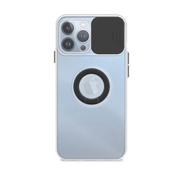 Funda  Apple iPhone 13 Pro Max Transparente con Anilla y Cubre Cámara