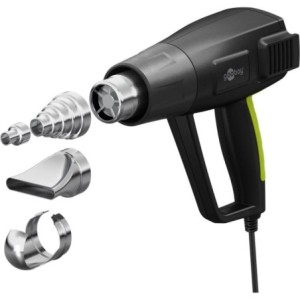 goobay Pistola de aire caliente 1500 W con pantalla LCD
