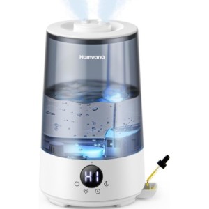 Homvana Humidificador Bebes Mocos y Tos, 3.6L Cool Mist Silencioso