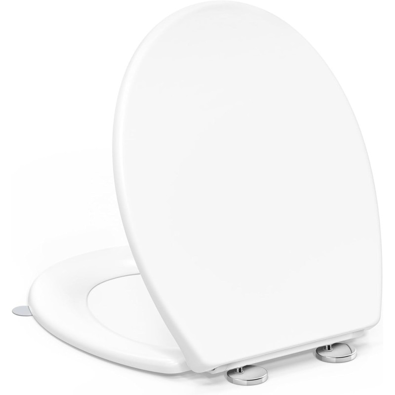 YEAUPE PRO Tapa Wc Forma O Universal, Asiento de Inodoro de Cierre Suave en Forma de O