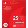 Tarjeta Sim Prepago Vodafone S , con Bono Prepago S