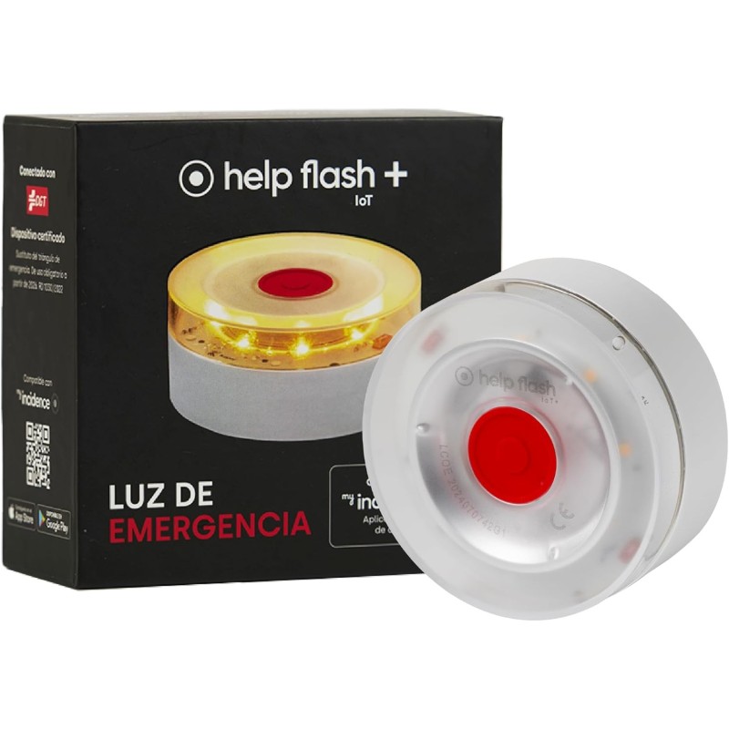help flash IoT+, Luz de Emergencia V16 con Geolocalización y más de 290 candelas de potencia
