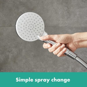 hansgrohe Crometta E - sistema de ducha ahorro de agua (EcoSmart)