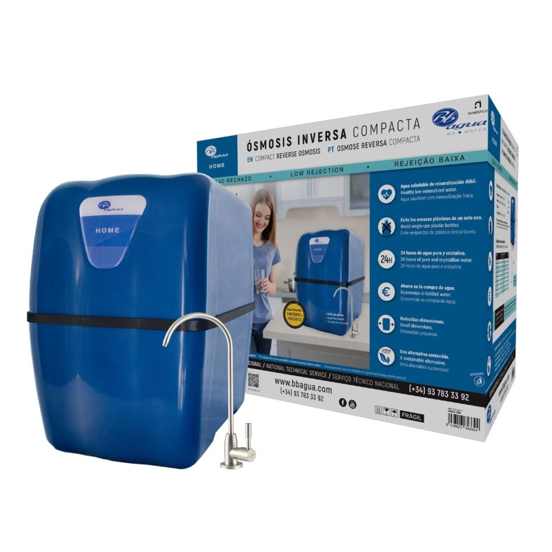 Bbagua Home. Equipo de Osmosis Inversa Compacta de 5 Etapas
