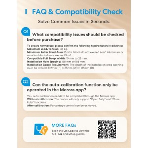 Meross Matter Enrollador Cinta Persiana Eléctrico