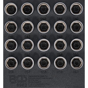 BGS 8962 | Bandeja para carro 1/6: Juego para tuercas de ruedas de BMW