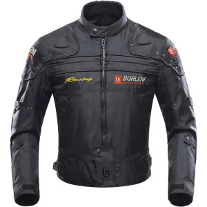 BORLENI Chaqueta de moto a prueba de viento Talla-L